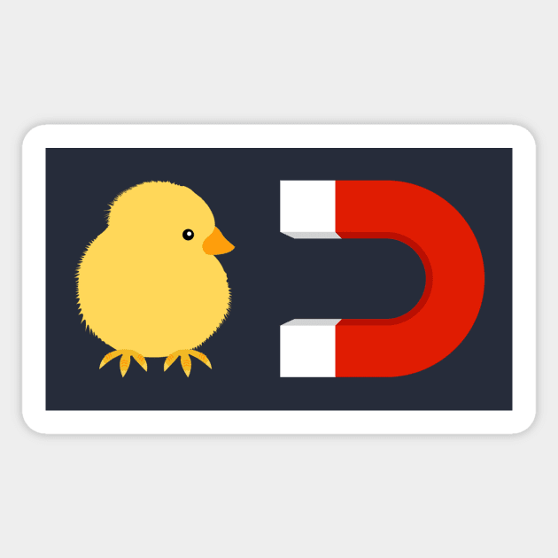 Chick Magnet Sticker by n23tees